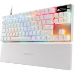 خرید کیبورد SteelSeries Apex Pro TKL نسل سه - سوییچ HyperMagnetic OmniPoint 3.0 - سفید